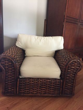 Ralph Lauren,  vintage Rattan Arm Chair 8