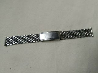 Montal Beads Of Rice Vintage Gents Watch Bracelet 18mm Same As Gay Freres Divers