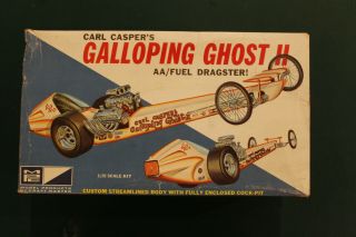 Vintage 1/25 Mpc Carl Casper Galloping Ghost Ii Dragster Model Kit