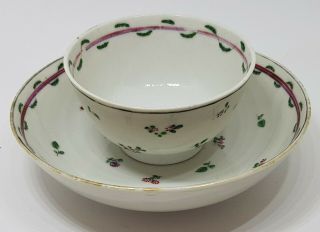 Antique Chinese Porcelain 18th Century Famille Rose Cup/bowl&saucer 1