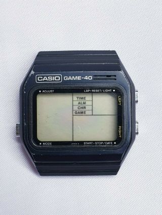 Vintage Casio Game 40 Mod.  245 Gm - 40 Japan Digital Game Watch Parts Repair