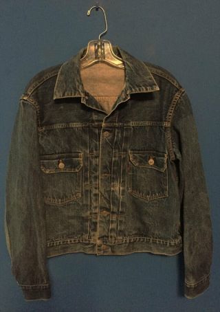 Levis True Vintage Big E Selvedge Denim Jacket 507xx Type 2 Authentic