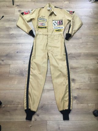 Vintage 70s 80s Racemark Fypro Racing Suit Dave Sexton Renault Racing