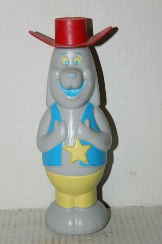 Hanna Barbera Huckleberry Hound Deputy Dawg Colgate Bubble Bath Shampoo Bottle