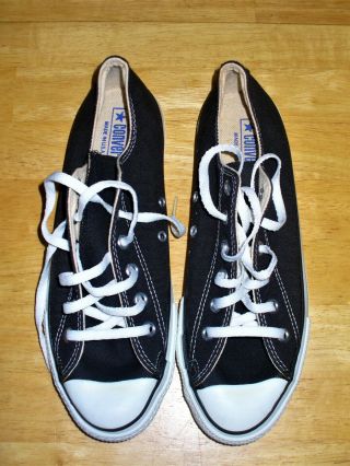 Vintage Converse All Star Shoes Black Size 8
