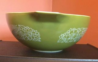Vintage Pyrex Woodland cinderella mixing bowl Green 444 large 4