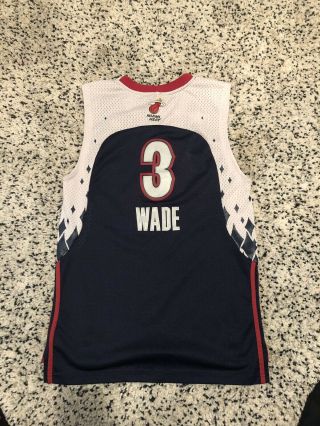 Vtg Dwayne Wade Nba All Star Game 2007 East Basketball Jersey Adidas Sz S/m Heat