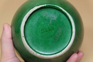 Anique Chinese Green Glazed Porcelain Bat Jar. 6