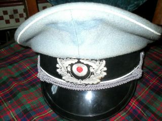 2 Ww.  German Police Hat,  Old,  Size 6/7