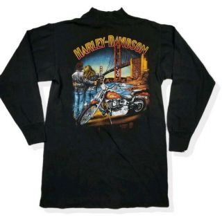 Rare Vintage 80s Harley Davidson Shirt 3d Emblem Single Stitch Made In Usa