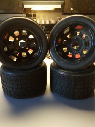 1/4 Scale On Road Wheels And Treaded Tires (vintage/new)