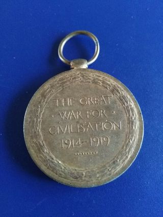 1914 - 1919 Canadian Great War Ww1 Medal,  Named Pte W.  Winstanley,