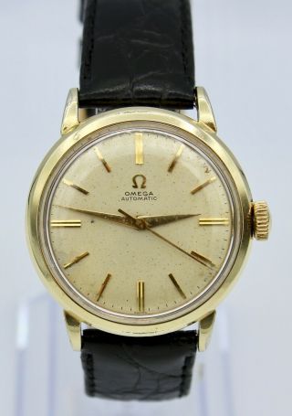 Vintage 1952 Omega Gx - 6267 Automatic Watch 14k Gold Filled Men 