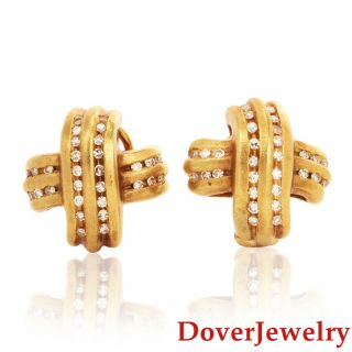 Estate Diamond 18k Yellow Gold 