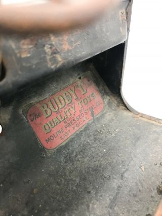 Early Vintage Pressed Steel Buddy L Hydraulic Dump Truck 24.  5 