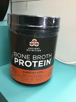 Ancient Nutrition Bone Broth Protein Powder,  Chocolate Dairy 20 Servings