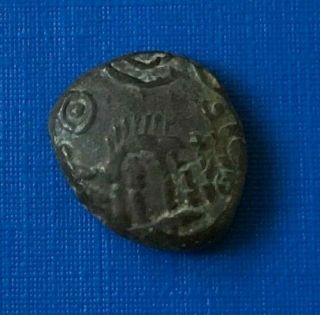 Very Rare Ancient Celtic Ambiani Bronze Coin 1st Century Bc - P541