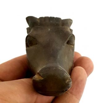 Rare Unique Ancient Egyptian Statue Art Pharaoh Head Of Calf Figurine