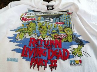 Vtg.  1988 Return of the living dead Pt.  II T Shirt 2