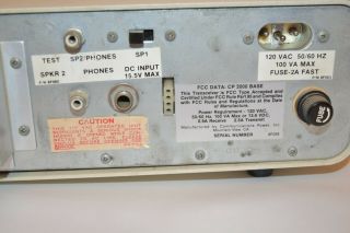 RARE VINTAGE COMMUNICATIONS POWER INC CP 2000 BASE - CB 80 CHANNELS - POWERS UP 9