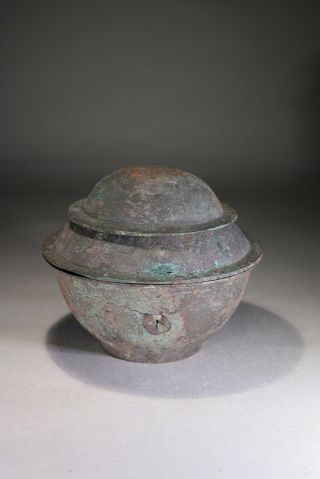 Antique Chinese Bronze Three Piece Censer 4