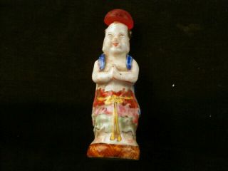 Exquisite Chinese Qing Dy Porcelain Painting Lucky Boy Snuff Bottle N141