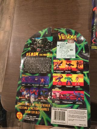 VENOM - The Madness Planet Of Symbiotes Spider - Man Marvel TOY BIZ 1996 47241 2