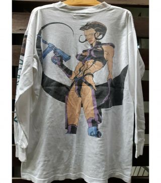 Vintage 1995 Mtv Aeon Flux Long Sleeve T - Shirt