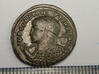 115 Ancient Roman Silvered Coin Constantine The Great - 4 Century Ad Ae19