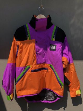 Vintage The North Face Extreme Tonar Colorblock Size M Orange Purple