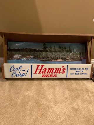 Hamm’s Beer Vintage Beer Display Sign.  Antique.  Lights Up