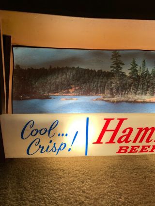 Hamm’s Beer Vintage Beer Display Sign.  Antique.  Lights Up 3