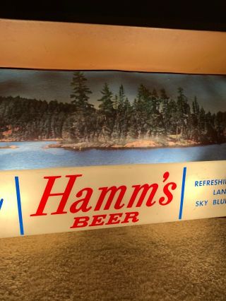 Hamm’s Beer Vintage Beer Display Sign.  Antique.  Lights Up 4