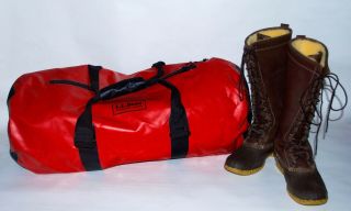 Vintage L.  L.  Bean All - Conditions Waterproof Submersible Duffel Bag