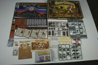 Unpunched 100 Complete Heroquest Rare 1989/1990 Milton Bradley Vintage