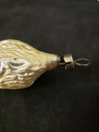Vintage 1920 ' s Mermaid Flesh Face and Body Glass Ornament 6