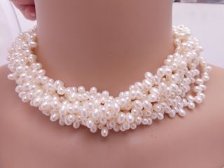 Fine Heavy Tiffany & Co Paloma Picasso 18ct 8 Strand Cultured Pearl Necklace