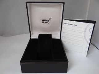 Montblanc Watch Box Vintage Inner,  Outer and Booklet 1990 ' s - 2000 ' s 2