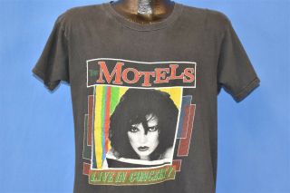 Vtg 80s The Motels Live In Concert All Four One Usa Tour 1982 T - Shirt Large L