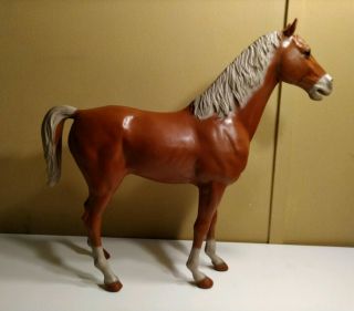 Vintage 1973 Marx Toys Johnny West Horse Brown No Saddle