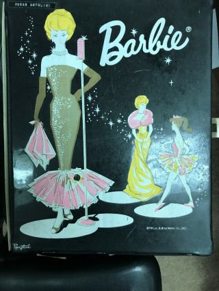 Vintage 1958 & 1966 Mattel Barbie Dolls W/ Carry Case & Accessories 11