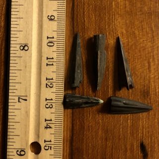 5 Authentic Ancient Roman Or Greek Arrow Heads Spear Point Artifact Europe Old 4