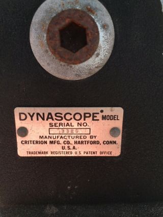 Vintage Criterion Model RV - 6 - Dynascope Stand 2