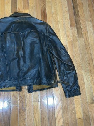 NWOT Vintage Double RRL RALPH LAUREN Tobacco Brown Leather Jacket/Coat XL Rare 8