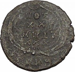 CONSTANS Constantine the Great son Ancient Roman Coin Wreath of success i42536 2