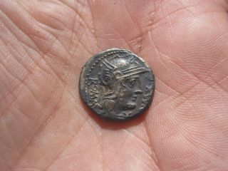 Ancient Republic Roman Silver Denar,  Denarius,  Roma N3