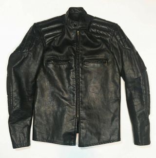 Vintage Cal - Leather Horsehide Cafe Racer Leather Motorcycle Jacket