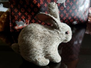 Wonderful Antique Steiff Mohair Wool Rabbit Bunny with Button 4