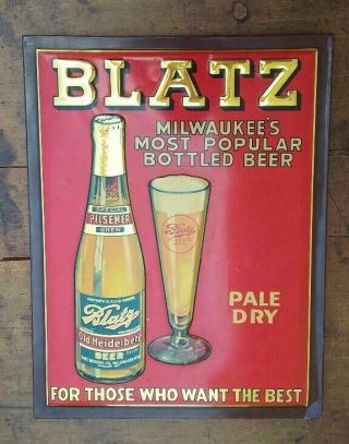 Vintage Blatz - Old Heidelberg Beer Sign