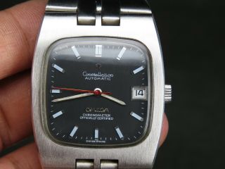 Vintage Omega Constellation Chronometer 1001 Steel Ss Swiss Date Auto Mens Watch